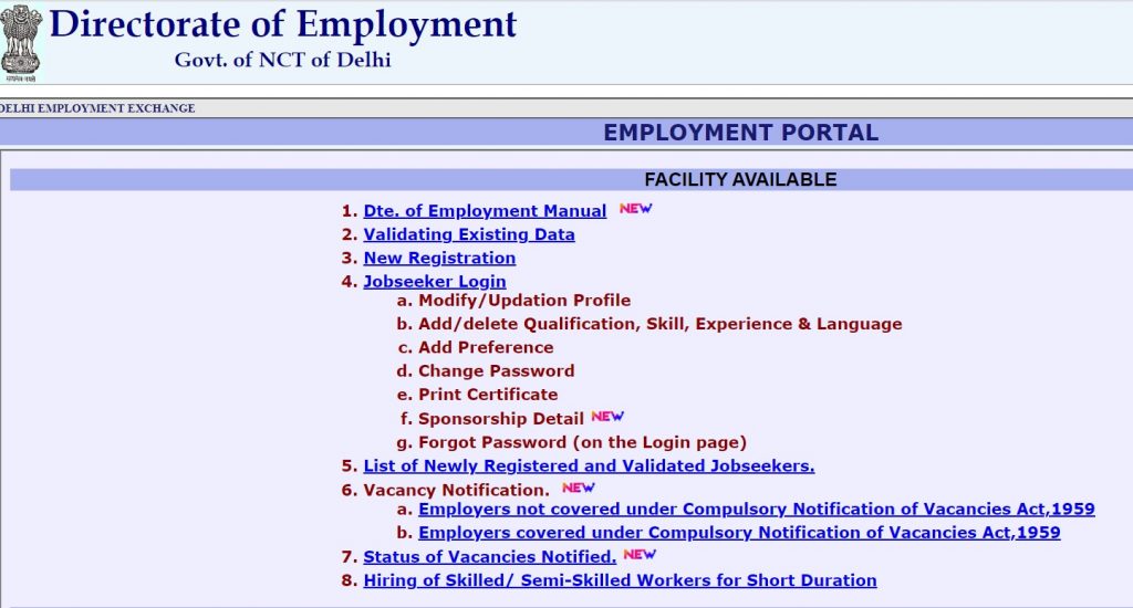 Delhi Employment Exchange