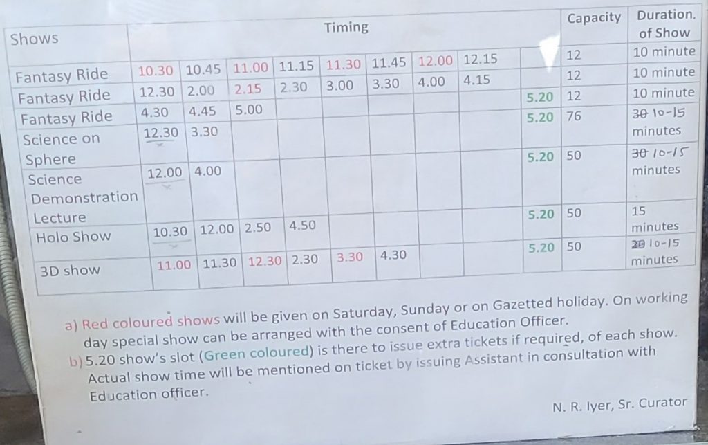 National Science Center Delhi ticket price