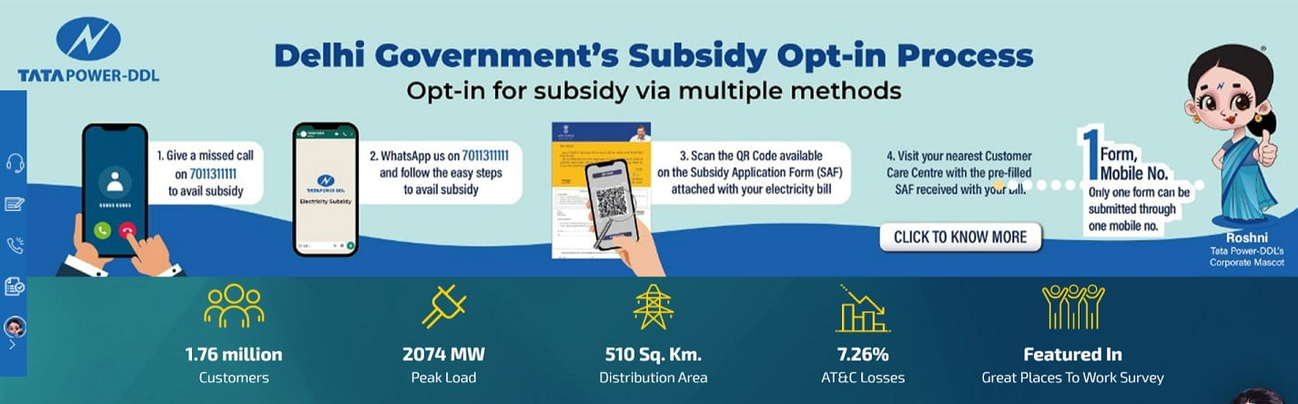 Delhi Electricity Subsidy Scheme - Apply Online