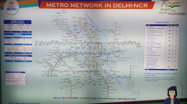Delhi Metro Route Map