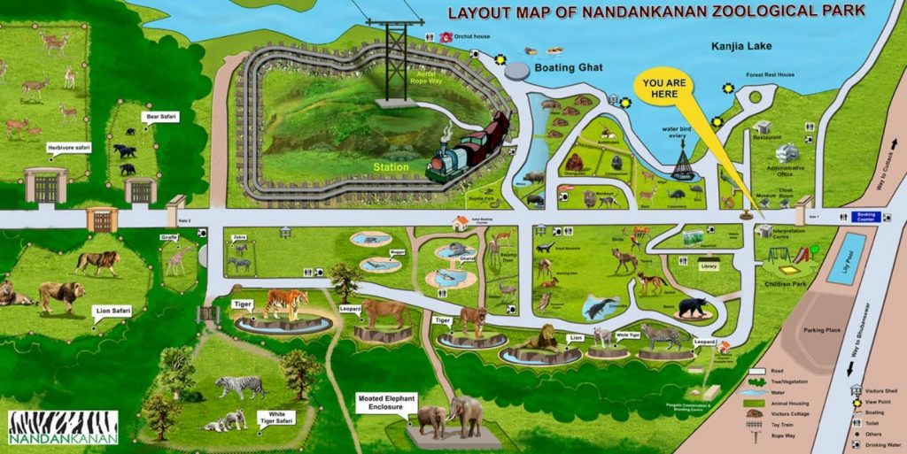 Nandankanan Zoo Map