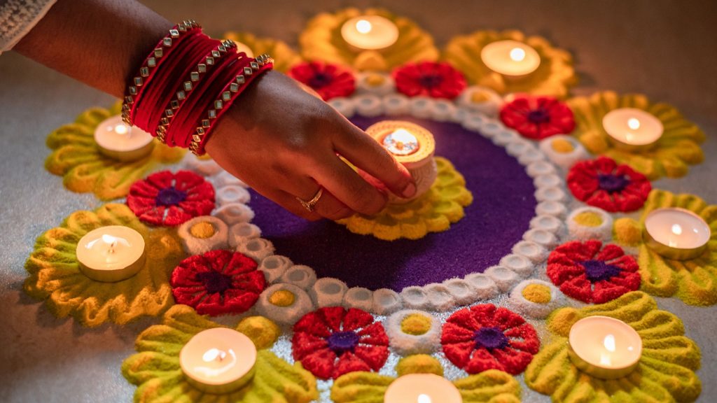 Diwali Diya Rangoli